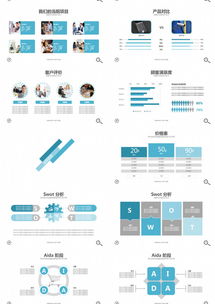 藍(lán)色簡(jiǎn)潔創(chuàng)意創(chuàng)新公司宣傳產(chǎn)品營(yíng)銷ppt模板下載 100頁 簡(jiǎn)約熊貓辦公