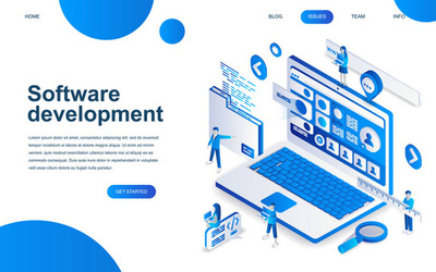 軟件開發和編程, 筆記本電腦屏幕上的程序代碼, 大數據處理